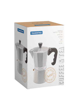 Tramontina Italian Espresso Pot 320ml (Silver) - Tramontina Store UK