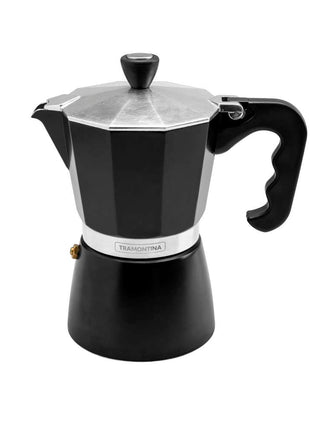 Tramontina Italian Espresso Pot 320ml (Black) - Tramontina Store UK