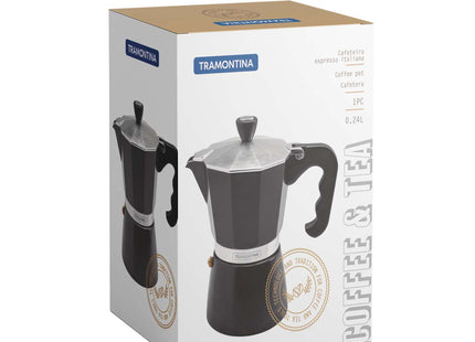 Tramontina Italian Espresso Pot 320ml (Black)