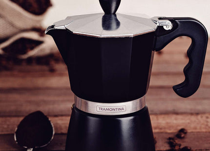 Tramontina Italian Espresso Pot 320ml (Black)
