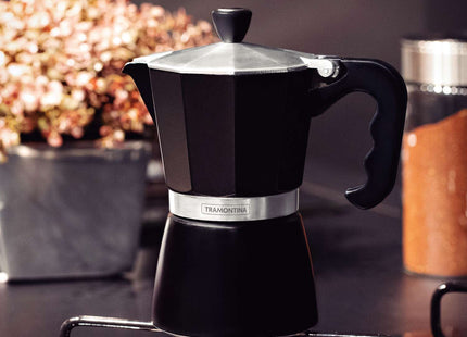 Tramontina Italian Espresso Pot 320ml (Black)