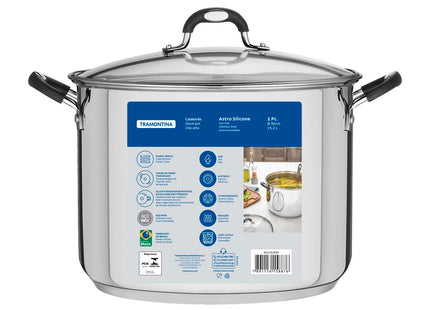 Tramontina Stainless Steel Stock Pot 30cm (15.2l)