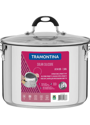 Tramontina Stainless Steel Pasta Stock Pot 24cm (7.8l)
