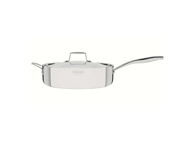 Tramontina 3-Ply Stainless Steel Frying Pan with lid 30cm (5.6l)