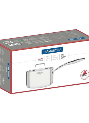 Tramontina 3-Ply Stainless Steel Saucepan 16cm (1.7l) - Tramontina Store UK