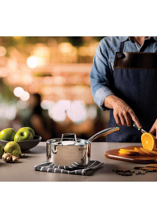 Tramontina 3 Pcs. Tri-Ply Stainless Steel Saucepan Set - Tramontina Store UK