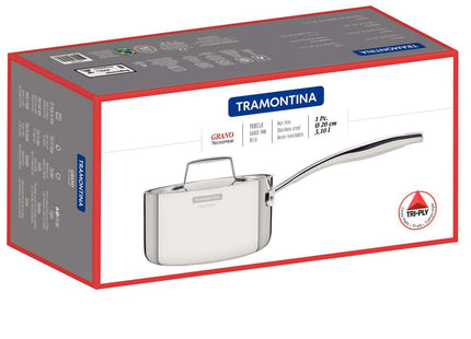 Tramontina 3-Ply Stainless Steel Saucepan 20cm (3.1l)