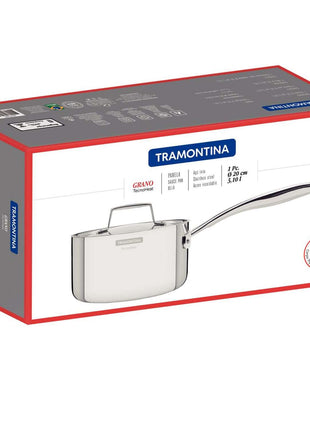 Tramontina 3-Ply Stainless Steel Saucepan 20cm (3.1l) - Tramontina Store UK