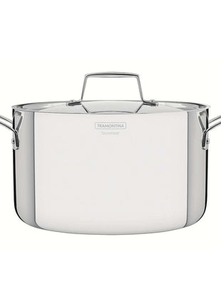 Tramontina 3-Ply Stainless Steel Deep Casserole 24cm (5.8l) - Tramontina Store UK