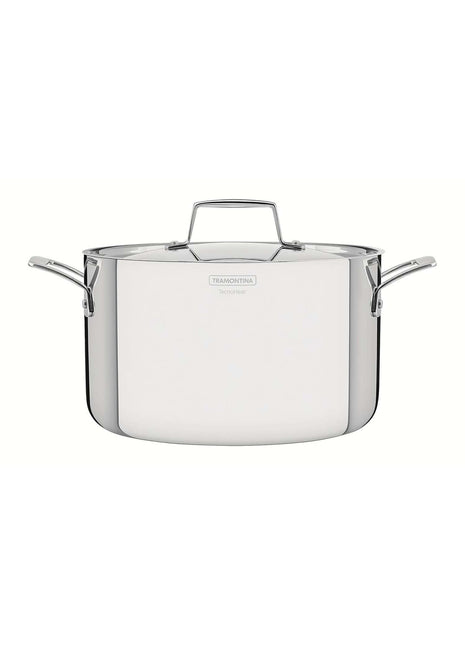 Tramontina 3-Ply Stainless Steel Deep Casserole 24cm (5.8l) - Tramontina Store UK