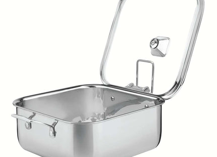 Tramontina 3-Ply Stainless Steel Square Casserole 26cm (7.3l)