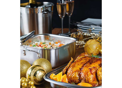 Tramontina 3-Ply Stainless Steel Square Casserole 26cm (7.3l)