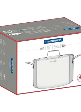 Tramontina 3-Ply Stainless Steel Stock Pot 24cm (7.7l) - Tramontina Store UK