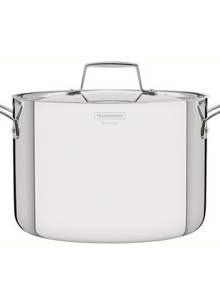 Tramontina 3-Ply Stainless Steel Stock Pot 24cm (7.7l) - Tramontina Store UK
