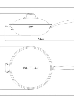 Tramontina 3-Ply Stainless Steel Wok 32cm (5.2l) - Tramontina Store UK