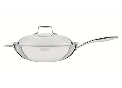 Tramontina 3-Ply Stainless Steel Wok 32cm (5.2l)