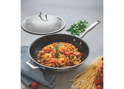 Tramontina 3-Ply Stainless Steel Non-Stick Wok 32cm (5.2l)