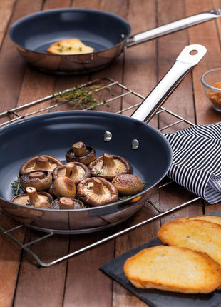 Tramontina Stainless Steel Frying Pan Ceramic Coating 20cm (1.1l) - Tramontina Store UK