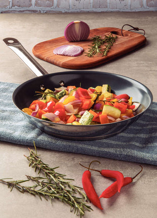 Tramontina Stainless Steel Frying Pan Ceramic Coating 20cm (1.1l) - Tramontina Store UK