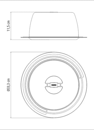 Tramontina Stainless Steel Cake Set 33cm