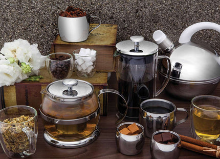Tramontina 2 Pcs. Double Walled Coffee and Tea Cups with Handles (270ml)