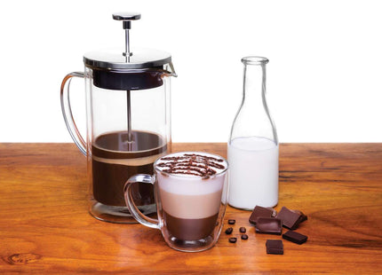 Tramontina 2 Pcs. Double Walled Coffee and Tea Cups with Handles (270ml)