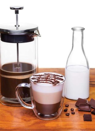 Tramontina 2 Pcs. Double Walled Coffee and Tea Cups with Handles (270ml) - Tramontina Store UK