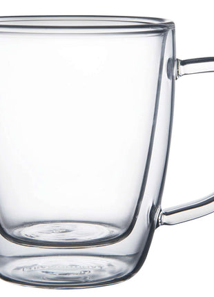 Tramontina 2 Pcs. Double Walled Coffee and Tea Cups with Handles (270ml) - Tramontina Store UK