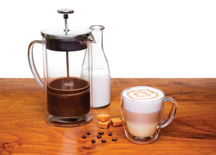 Tramontina 2 Pcs. Double Walled Coffee and Tea Cups with Handles (270ml)