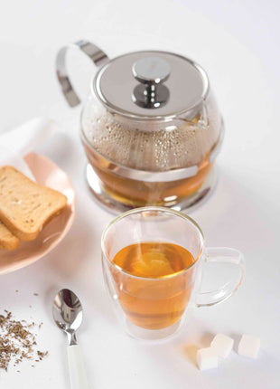 Tramontina 2 Pcs. Double Walled Coffee and Tea Cups with Handles (270ml) - Tramontina Store UK