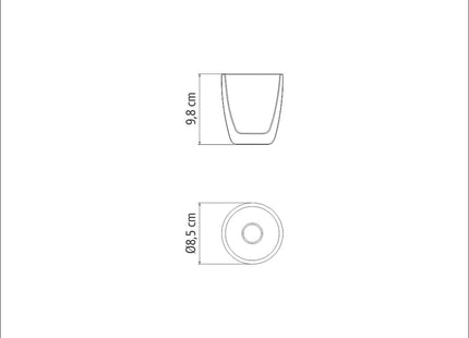 Tramontina 2 Pcs. Double Walled Coffee and Tea Cups (270ml)