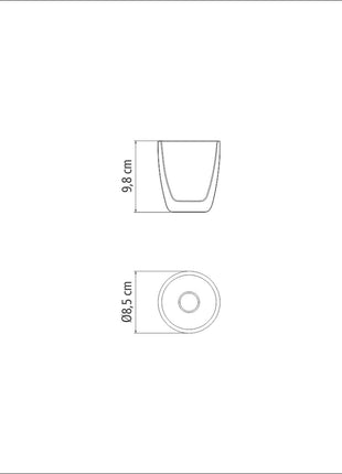 Tramontina 2 Pcs. Double Walled Coffee and Tea Cups (270ml) - Tramontina Store UK