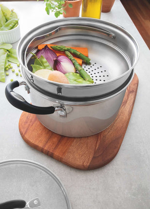 Tramontina Stainless Steel 2 Pcs. Steamer Set - Tramontina Store UK
