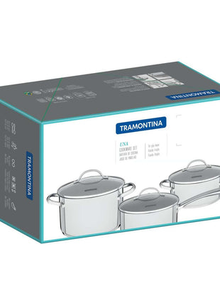 Tramontina Stainless Steel 4 Pcs. Cookware Set - Tramontina Store UK