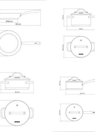 Tramontina Stainless Steel 4 Pcs. Cookware Set - Tramontina Store UK