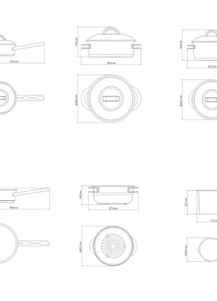 Tramontina Stainless Steel 6 Pcs. Cookware Set - Tramontina Store UK