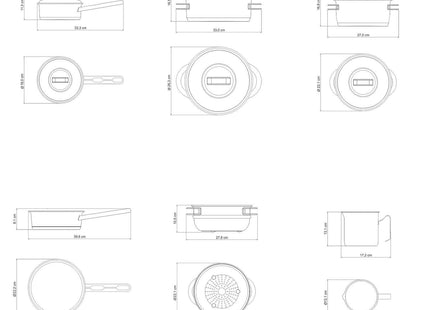 Tramontina 6 Pcs. Stainless Steel Cookware Set