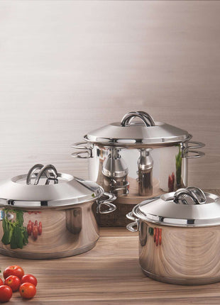Tramontina Stainless Steel 6 Pcs. Cookware Set - Tramontina Store UK