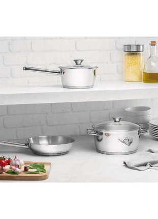 Tramontina Stainless Steel 3 Pcs. Cookware Set - Tramontina Store UK