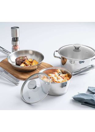 Tramontina Stainless Steel 3 Pcs. Cookware Set - Tramontina Store UK