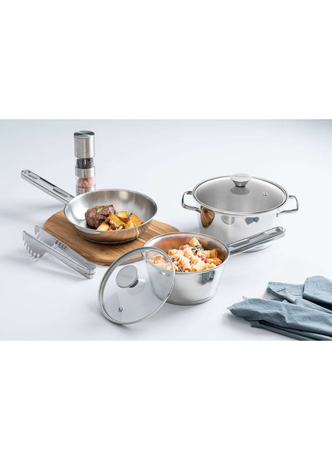 Tramontina Stainless Steel 3 Pcs. Cookware Set - Tramontina Store UK