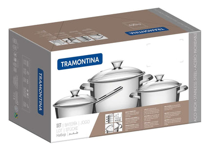 Tramontina 4 Pcs. Stainless Steel Cookware Set