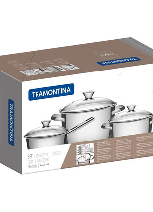Tramontina Stainless Steel 4 Pcs. Cookware Set - Tramontina Store UK