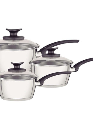 Tramontina Stainless Steel 3 Pcs. Saucepan Set - Tramontina Store UK