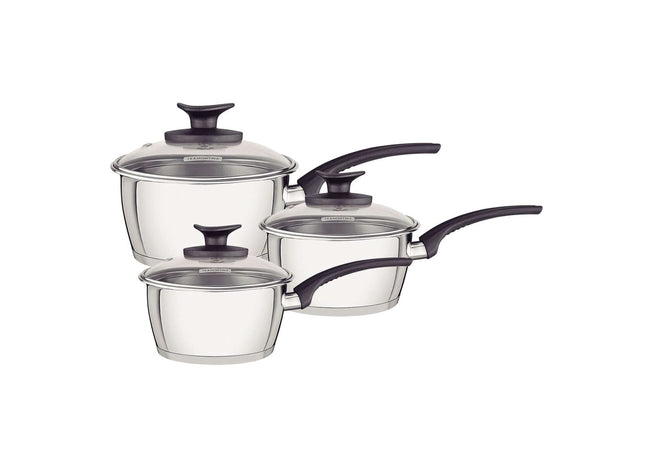 Tramontina Stainless Steel 3 Pcs. Saucepan Set