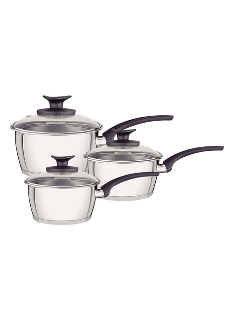Tramontina Stainless Steel 3 Pcs. Saucepan Set - Tramontina Store UK