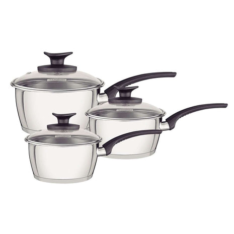 Tramontina Stainless Steel 3 Pcs. Saucepan Set - Tramontina Store UK