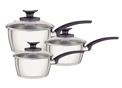Tramontina Stainless Steel 3 Pcs. Saucepan Set