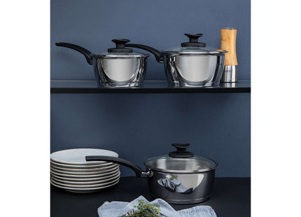 Tramontina Stainless Steel 3 Pcs. Saucepan Set