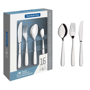 Tramontina Stainless Steel 16 Pcs. Cutlery Set